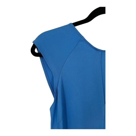 Reiss dress Eleni cap sleeve midi blue size 4 DEFECT - Picture 5 of 11